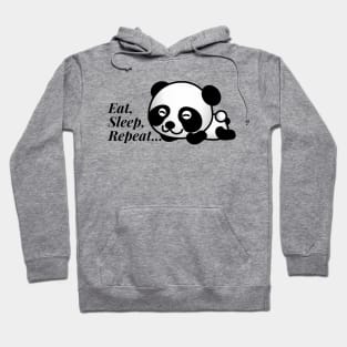 Eat,Sleep, Repeat Lazy Cute Panda Hoodie